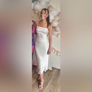 Abercrombie Faux Pearl Strap Maxi Dress